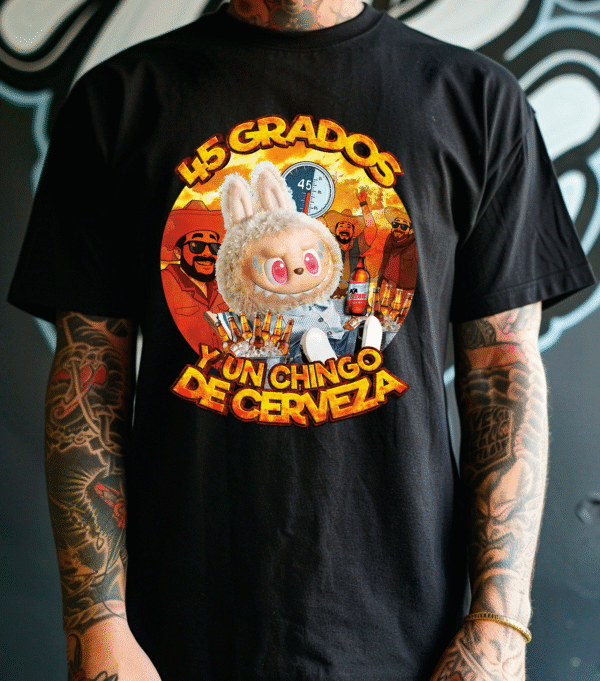 45 grados y ch*ngo de cerveza...